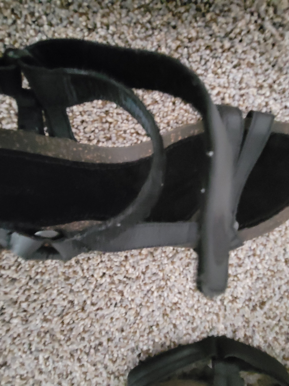 Teva Women's Black Leather Slingback Sandals - Picture 7 of 12